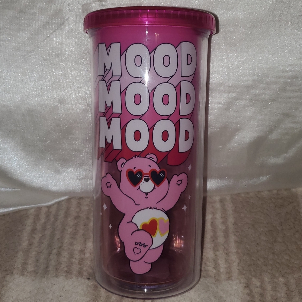 5 for $25 | NWOT Care Bears Mood Loves-A-Lot Bear 20oz Tumbler - NO Straw